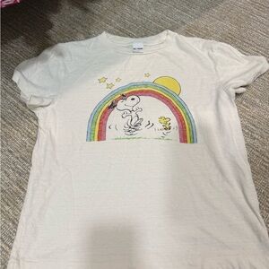 Redone Peanuts Cream T-Shirt
